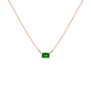 Birthstone Baguette Necklace
