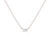 Birthstone Baguette Necklace