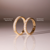 Bold Half Diamond Baguette Ring
