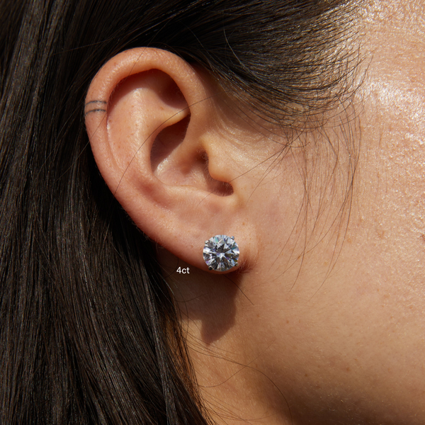 Luxury Round Lab Grown Diamond Studs