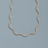Lab Grown Diamond Wave Tennis Necklace