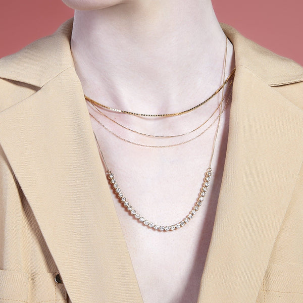 Small Box Chain Necklace