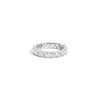 Lab Grown White Sapphire Trillion Eternity Ring