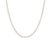 Lab Grown White Sapphire Trillion Tennis Necklace