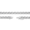 Lab Grown White Sapphire Trillion Tennis Necklace