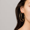 Gold Hoop Earrings - 2mm