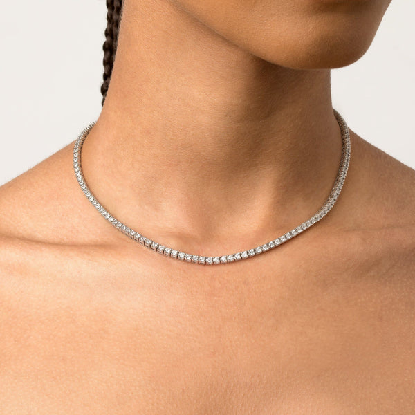 Classic Lab Grown Diamond Tennis Necklace