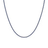 Lab Grown Blue Sapphire Tennis Necklace