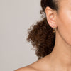 Crossover Huggie Earrings