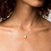 Emerald Gemstone Solitaire Necklace