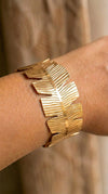 Botanical Gold Cuff Bracelet