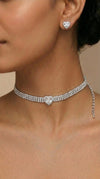 Crystal Heart Choker