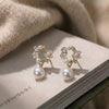 Pearl Blossom Drop Earrings