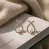 Pearl Luxe Twist Earrings