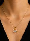 Pearl Bloom Heart Pendant