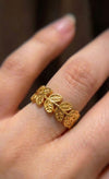 Golden Leaf Ring