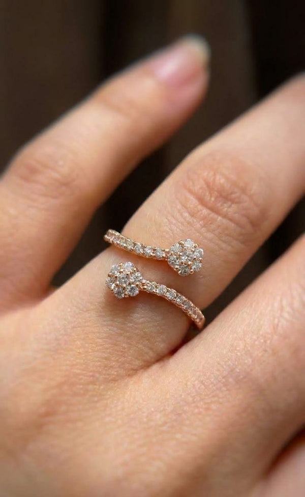 Floral Open Ring