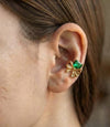 Emerald Bow Ear Cuff