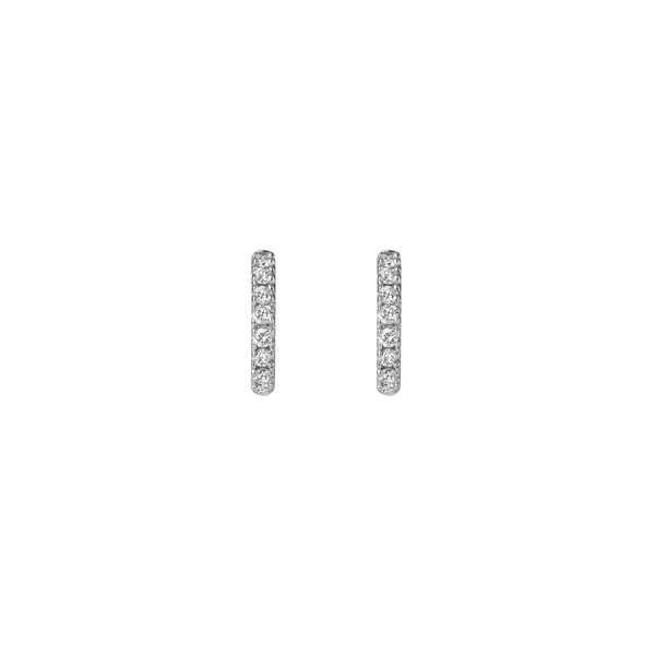 Diamond Huggie Earrings