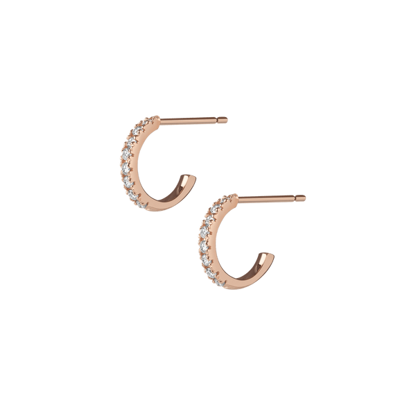 Diamond Huggie Earrings