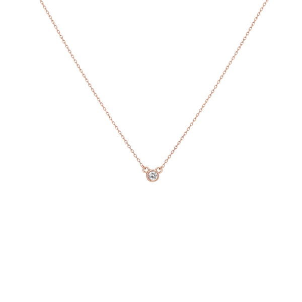 Mini Diamond Bezel Necklace