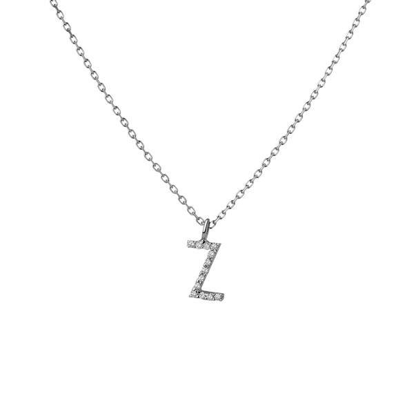 Classic Diamond Letter Necklace