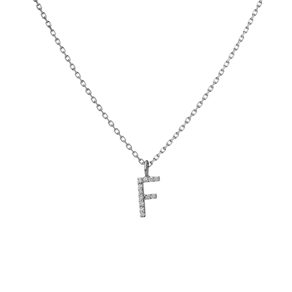 Classic Diamond Letter Necklace
