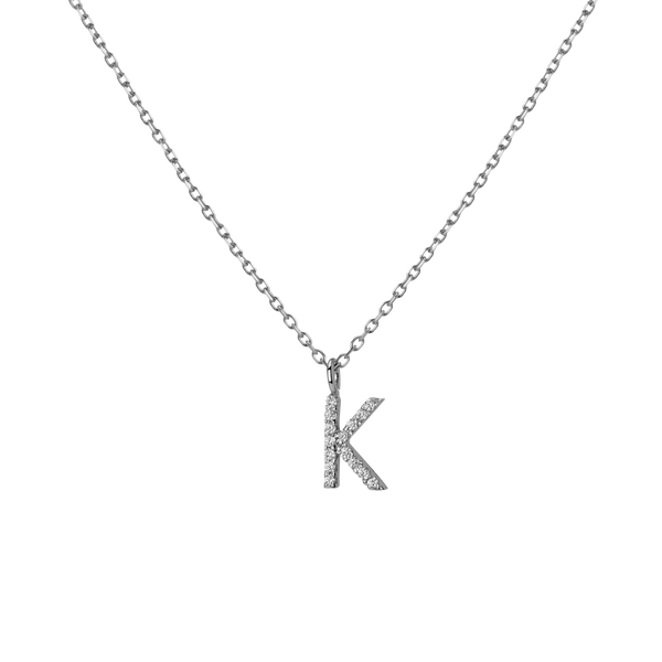 Classic Diamond Letter Necklace