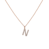 Classic Diamond Letter Necklace
