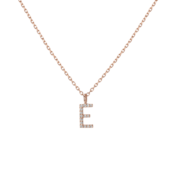 Classic Diamond Letter Necklace