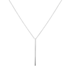 Long Gold Bar Drop Necklace