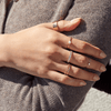 Lab Grown White Sapphire Baguette Eternity Ring