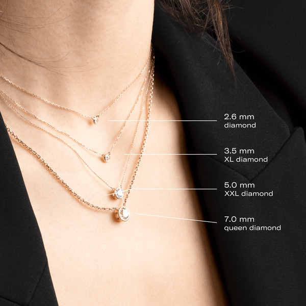 Mini Diamond Bezel Necklace