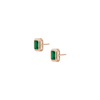 Lab Grown Emerald Heirloom Stud Earrings